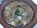 きのこと青梗菜のホワイトサンラータン(すっぱいスープ)